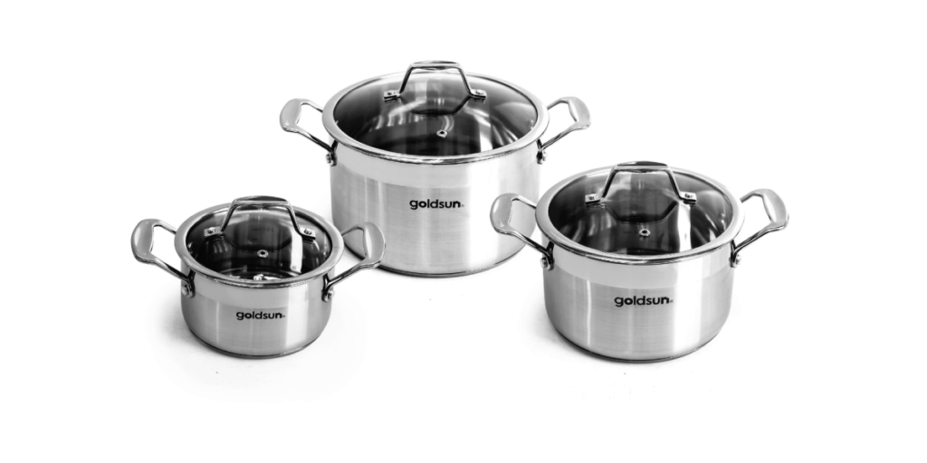 Triple ply cooking pot - set of 3