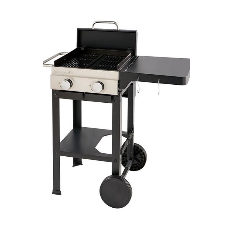 2-Burner Gas Grill, enamelled cooking grate