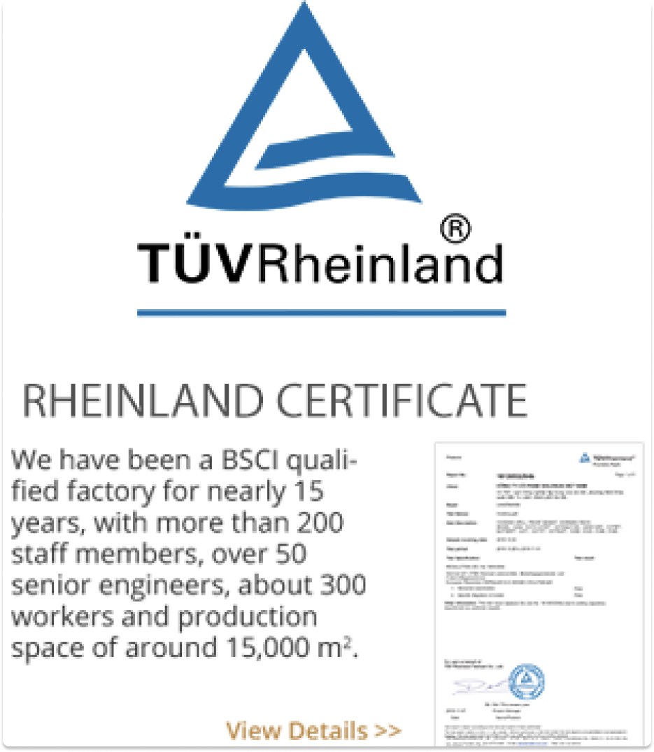 Rheinland cetificate