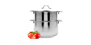 Stainless steel Steamed pot, with glass lid